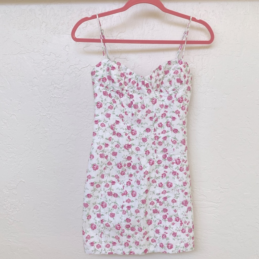ZARA Floral Mini Dress - Picture 3 of 6